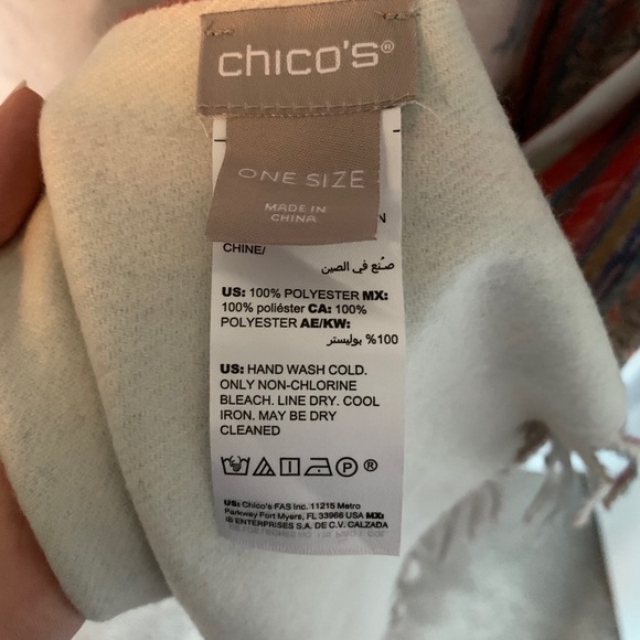 Super soft Chico’s pashmina scarf wrap shawl - Picture 3 of 4